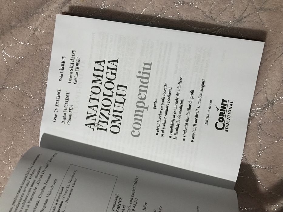 Carte Anatomie si Fiziologie -Editura Corint