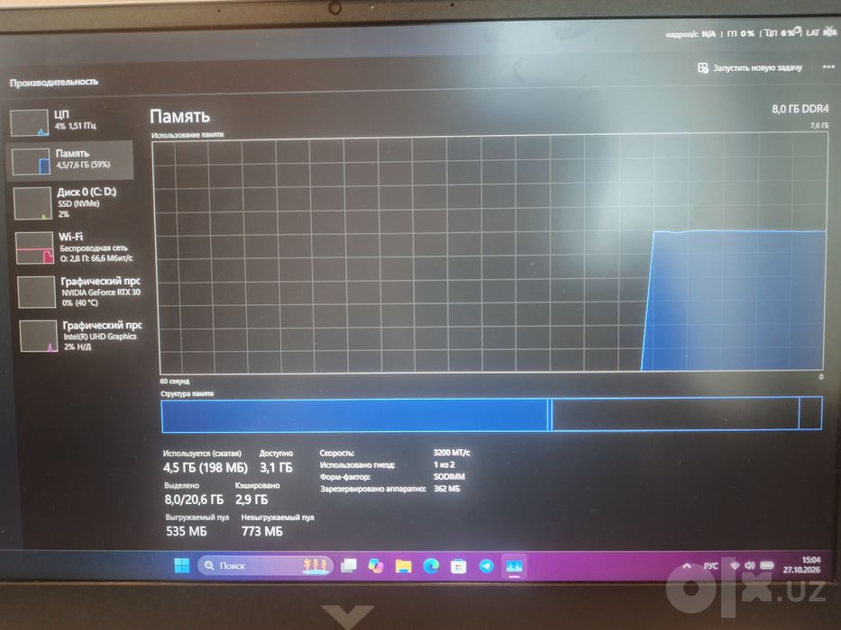 Hp Victus 16 в отличном состоянии