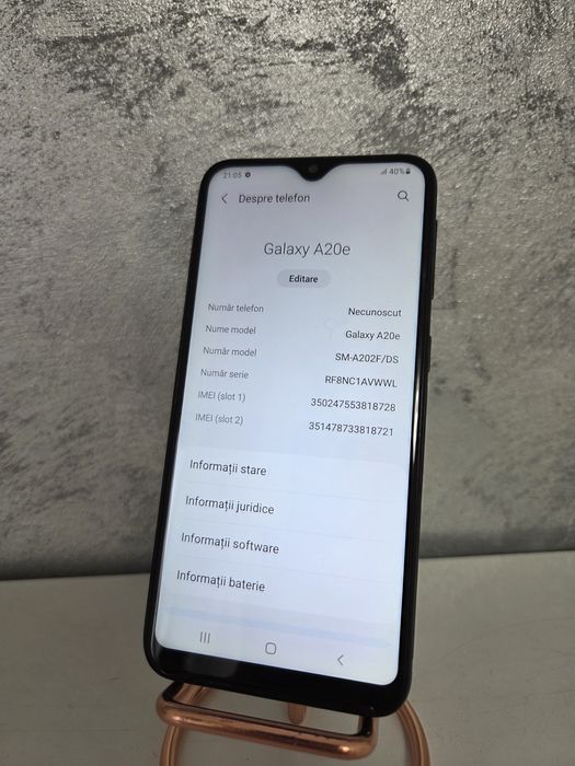 Samsung galaxy A20 E