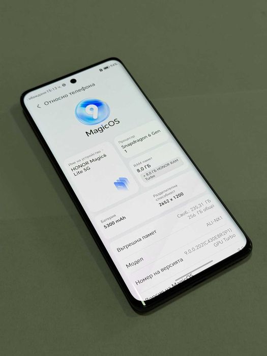 Мобилен телефон Honor Magic 6 Lite 256GB