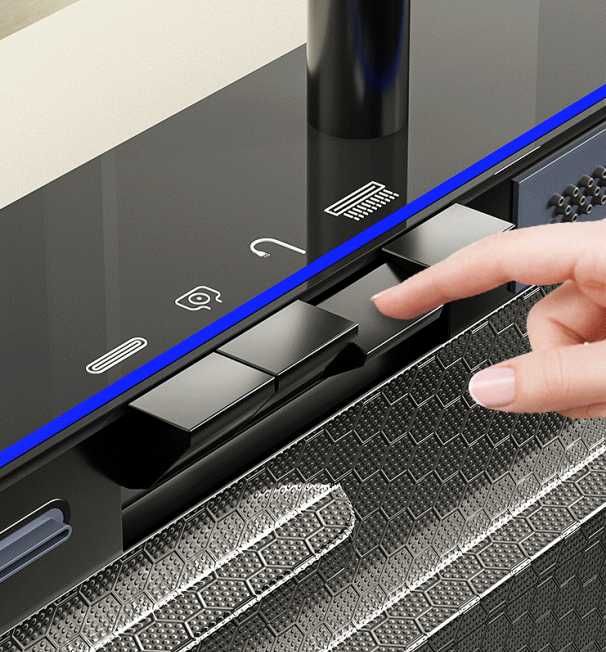 100см Модерна мултифункционална кухненска мивка с двоен водопад