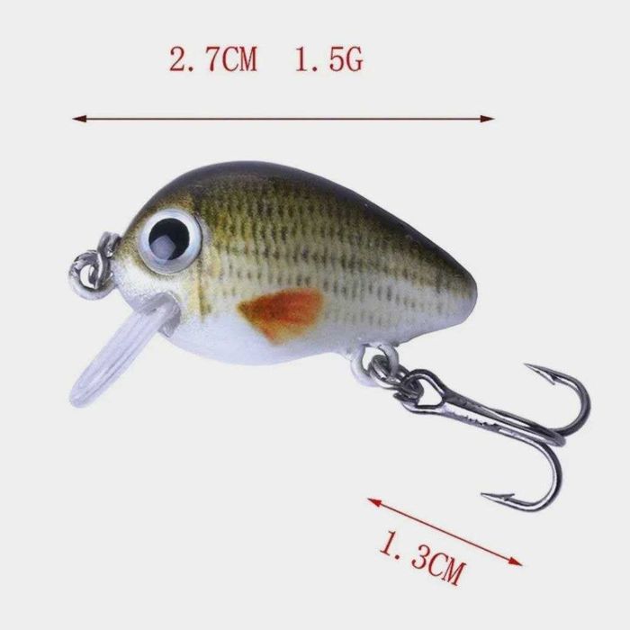 Набор блесен YIYUEQIANLI Мини кренкбейт 5 шт