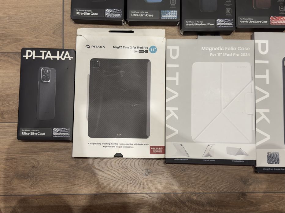 Карбонови Кейсове Pitaka за iPhone и iPad.