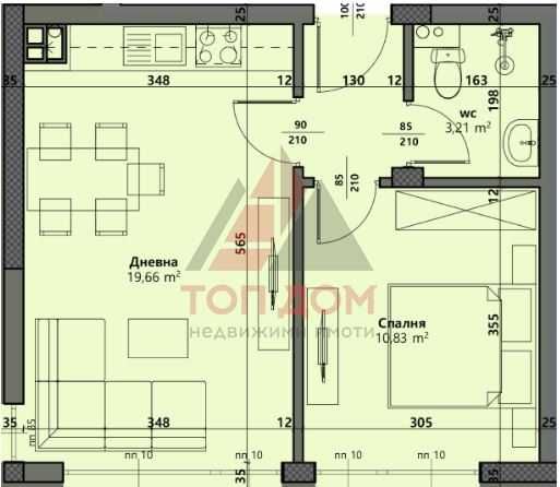 Продава се Двустаен апартамент в Варна, Виница - 54 кв.м за 1093 €/кв.м - Снимка #1