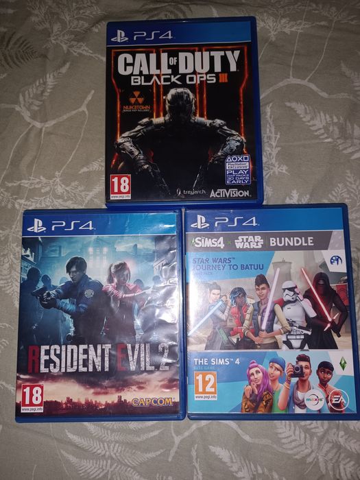 Игри за PS4, SIMS4+Call of duty+Resident evil 2