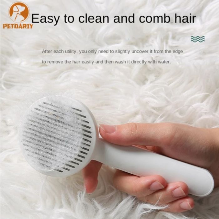 Perie,pieptan pentru ingrijire animale pisici caini cu autocuratare