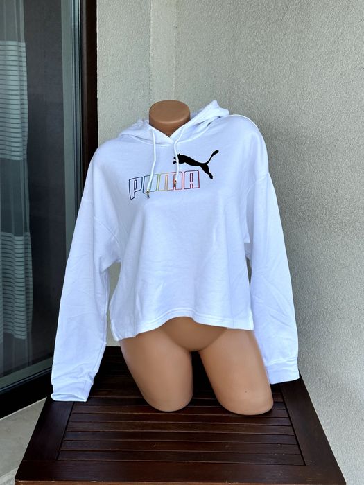 Дамско горнище / суичър PUMA Essentials+ Cropped - размер М, Отлично състояние