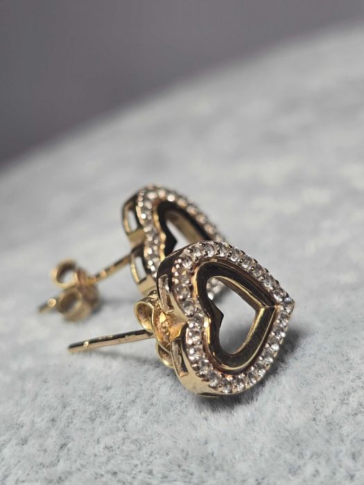Cercei Damă Model Inimă din Aur 14K – Design Elegant și Romantic