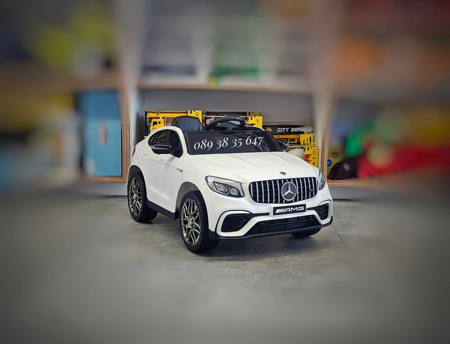 НОВО!Акумулаторен джип MERCEDES GLC 63 AMG с 12V батерия,меки гуми,USB