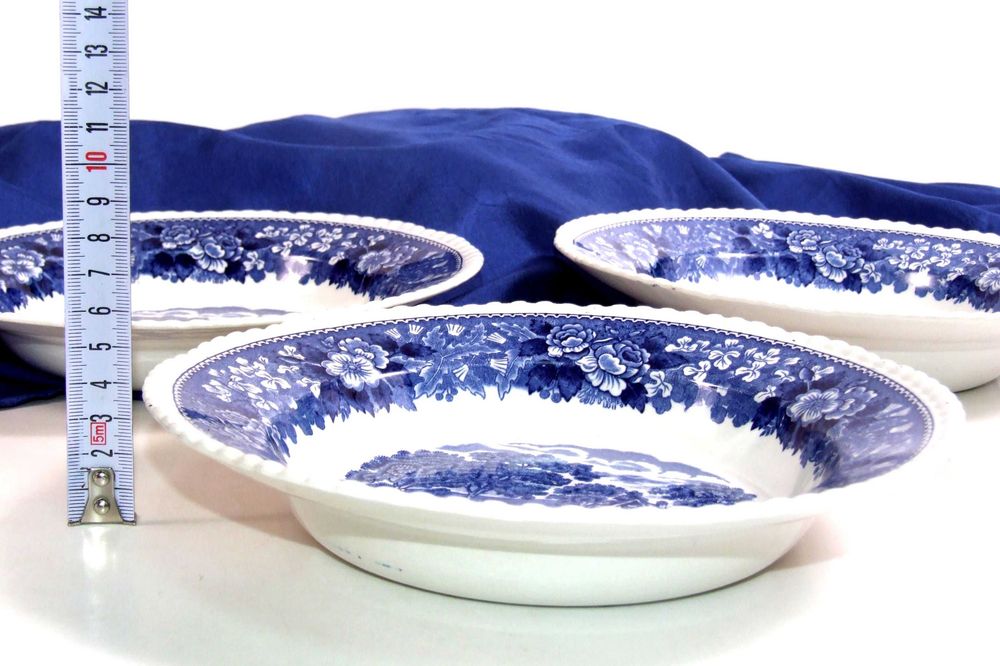 Set 6 Farfurii ADAMS WEDGWOOD (Anglia), pictate manual, IMPECABILE