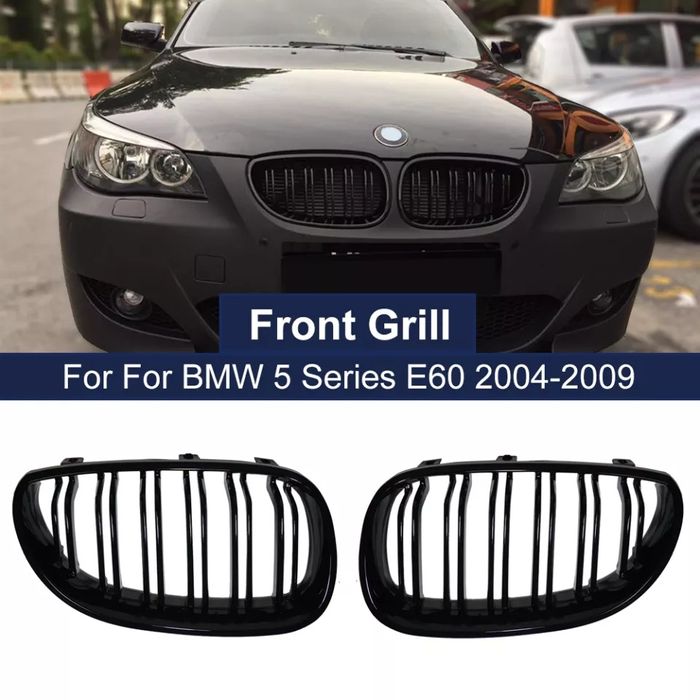 Grile Nari Duble Bmw E60 E61 2003-2010 M3 Negru lucios