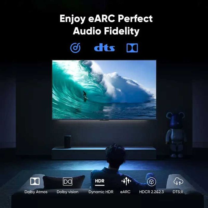 Кабел HDMI 2.1b (48Gbps) "FPS MAX" HIGHWINGS HDTV 8K/60Hz 4K/120-144Hz