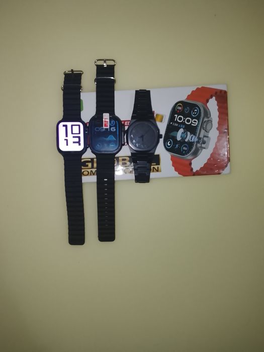 2+1  ikkita smart watch bitasi sim kartali bitta bonusiga qora soat