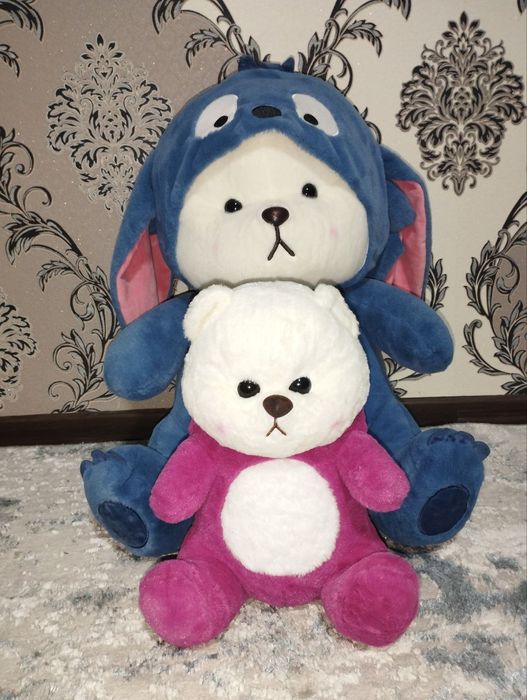 Плюшевые мишки очень приятный и качественные привозили с Кореи