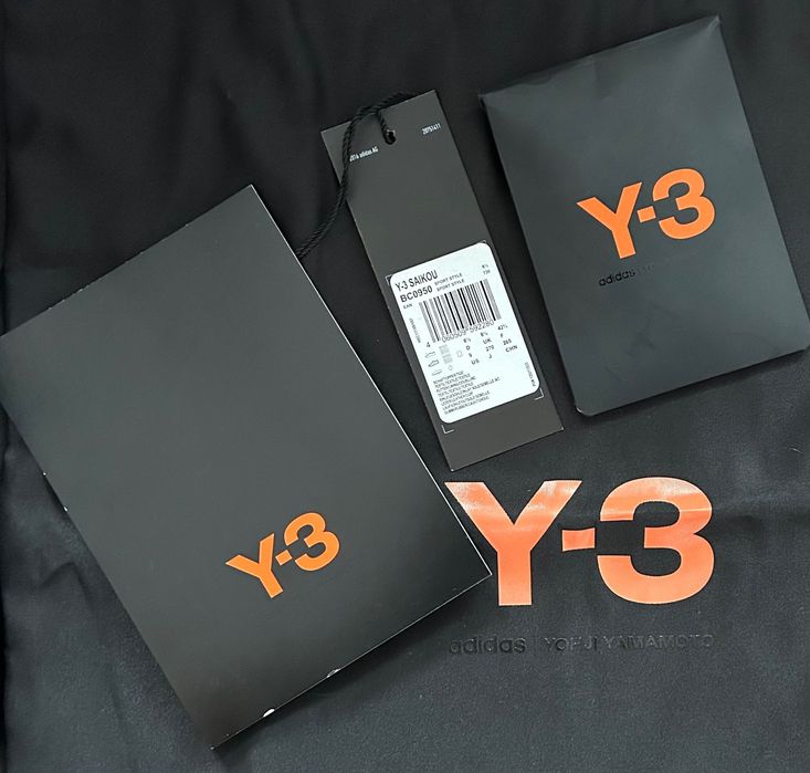 Adidas Y-3 Saikou Boost  “Triple Black" / 42.5