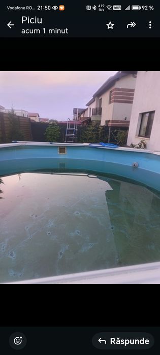 Piscina otel + motor/filtru