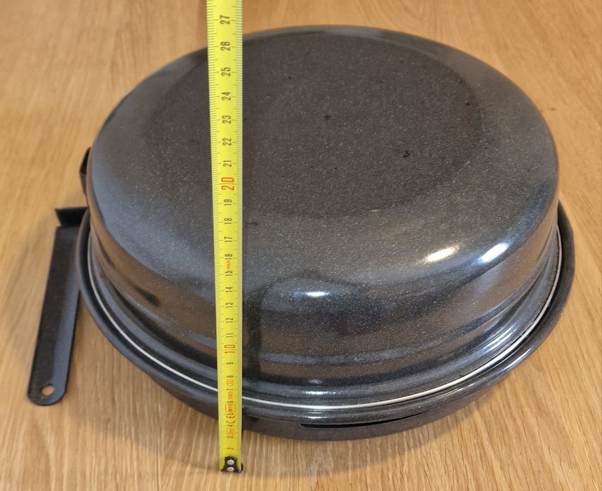 Gratar grill cu capac si maner detasabil pentru aragaz
