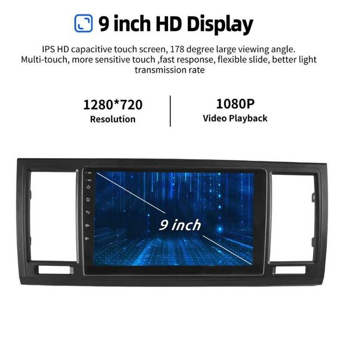 VW Transporter T6 2016-2019 9” 2-DIN с Android 14, 4/64GB, CarPlay и Android Auto, RDS