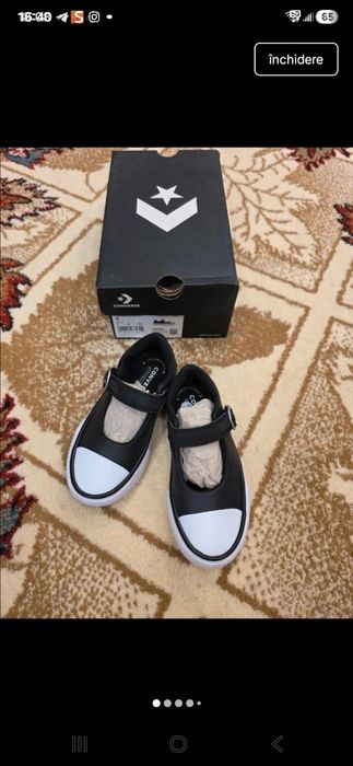 Converse noi, mărimea 25