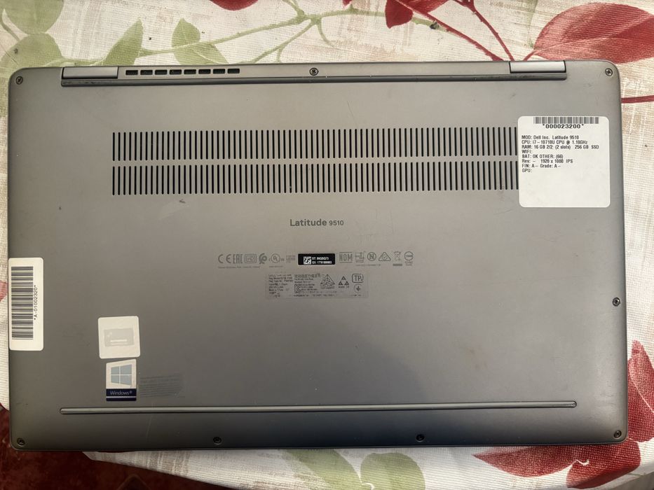 Лаптоп Dell latitude 9510