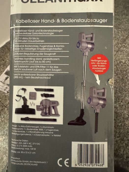 Vand aspirator vertical cleanmaxx