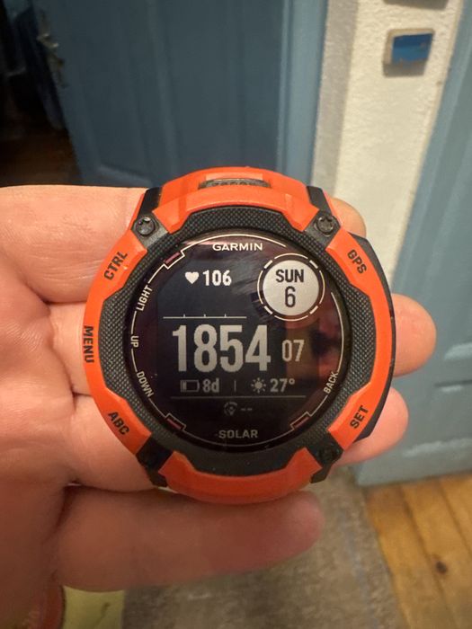 Часовник Garmin instinct 2x solar - Flame red