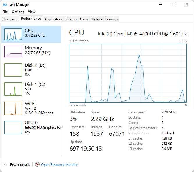 Laptop Dell Latitude E7440 i5 8Gb SSD128 + HDD320 stare buna