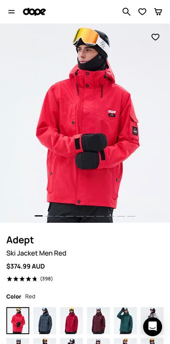 Мъжко ски яке DOPE Adept - размер XL, отлично състояние