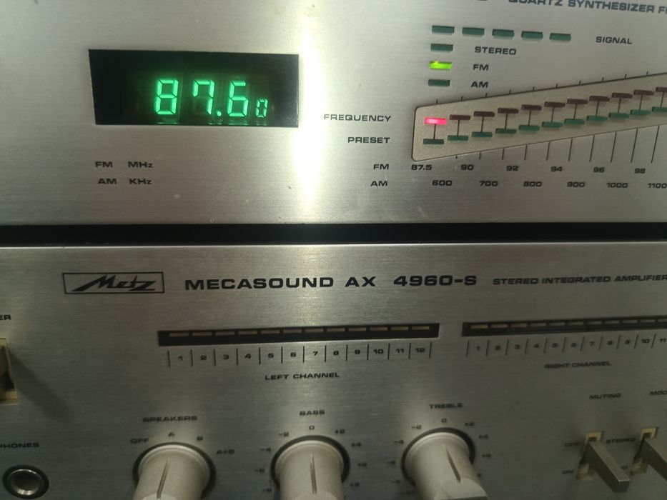 Продавам усилвател и тунер METZ,моделAX 4960-S и SX 4961-SHи
