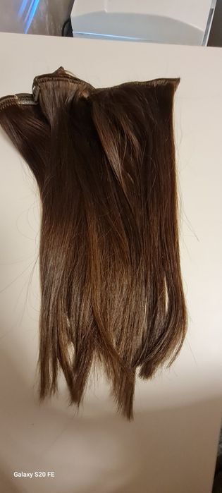 Естествена коса 100%,треса Briliance hair extensions