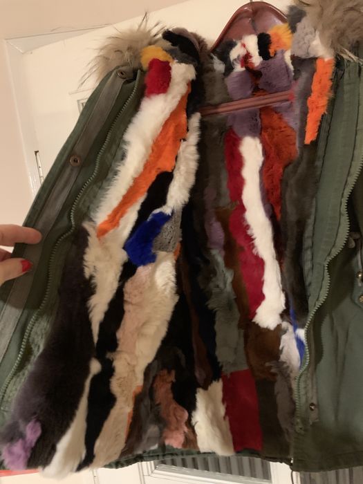 Парка - Естествен косъм 2 в 1 елек и парка