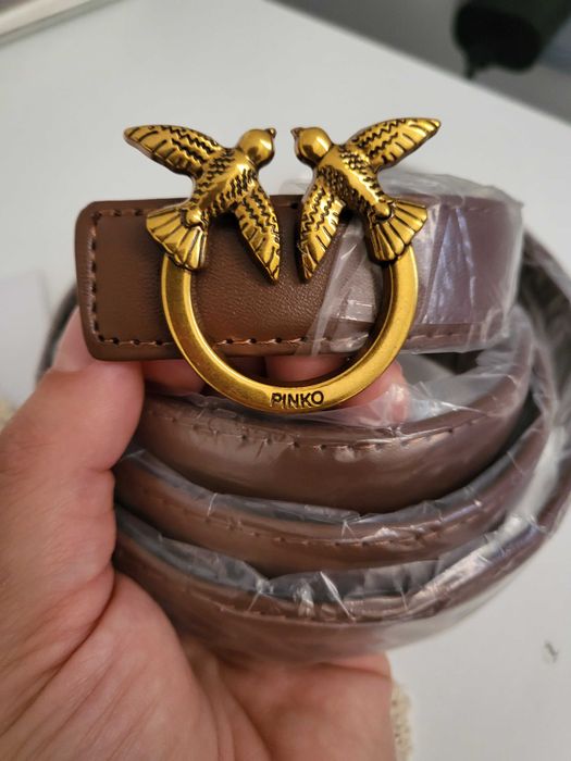 Ново! Кафяв колан по модел на Pinko
