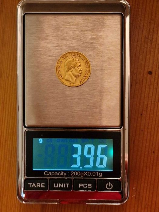 Златна Монета 10 Марки , Лудвиг III , Лудвиг II , Ото