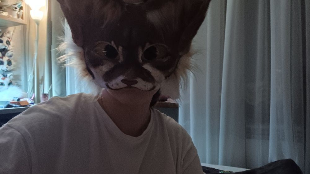 Маска для квадробики, кошка