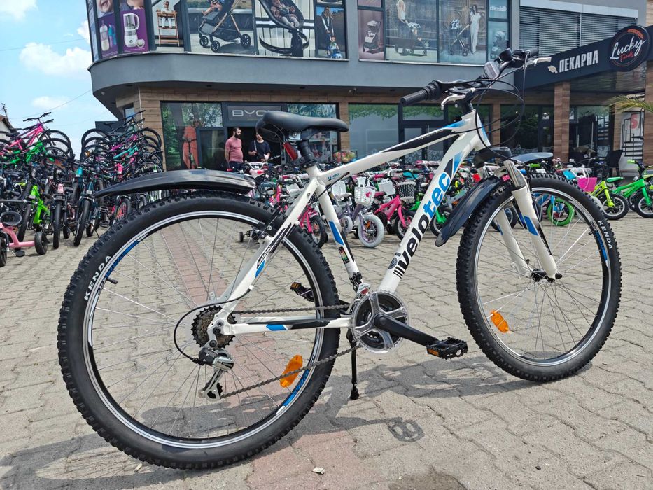 PA Алуминиев велосипед 27.5" PRO бял/син