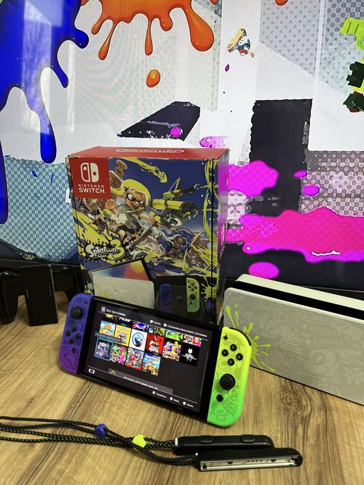 Прошитая+Лимитированная Nintendo Switch Oled Kaspi Red, 0-0-24