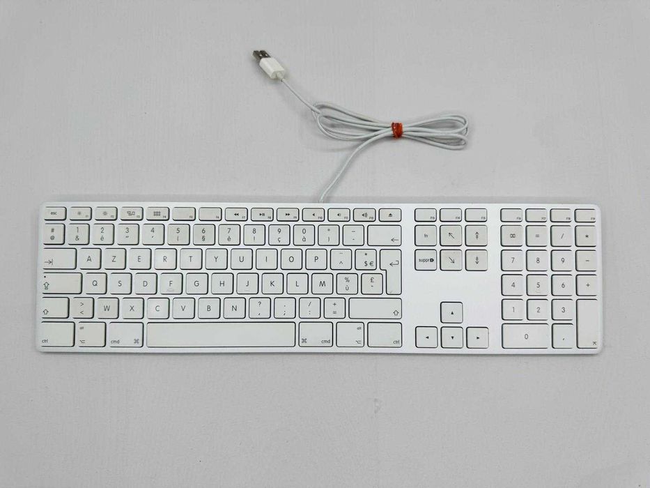 Tastatura Apple cu fir, alba, Franceza