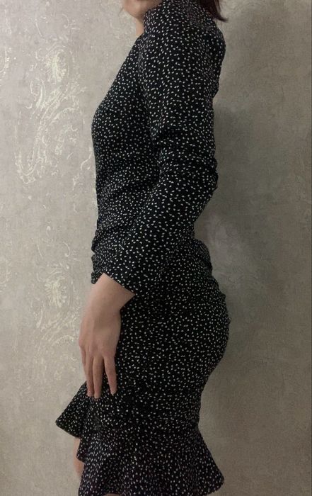 Платье коктейль, черное