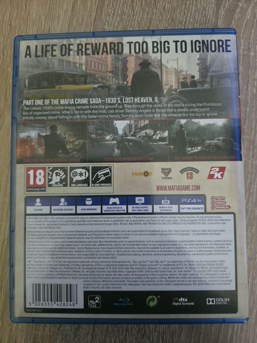 Joc ps4 Mafia definitive edition