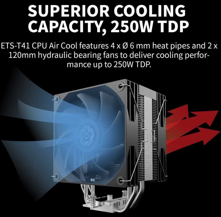 AMD Ryzen 5 7600X + Cooler Enermax ETS-T41 NOu AM5