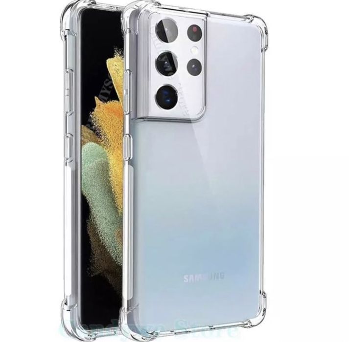 Husa Silicon Samsung S20 S21 Plus S22 Ultra Clear Colturi Anti Soc
