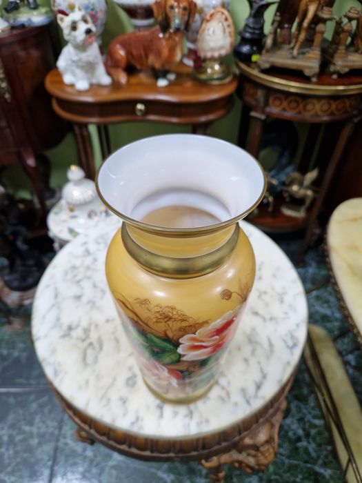 Топ- Рядка антикварна колекционерска ваза Бохемия Bochemia