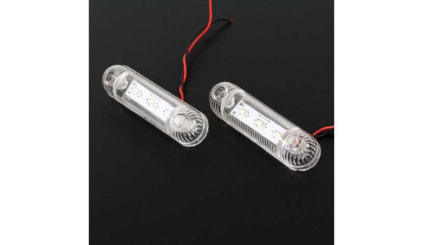 1бр. диодни ЛЕД LED габарити светлини с 3 SMD диода 12-24V , 6 цвята