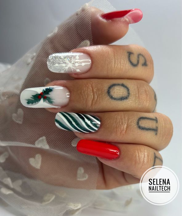 Unghii cu gel si oja semi