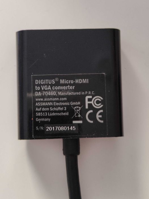 Adaptor Micro-HDMI la VGA Digitus Assmann