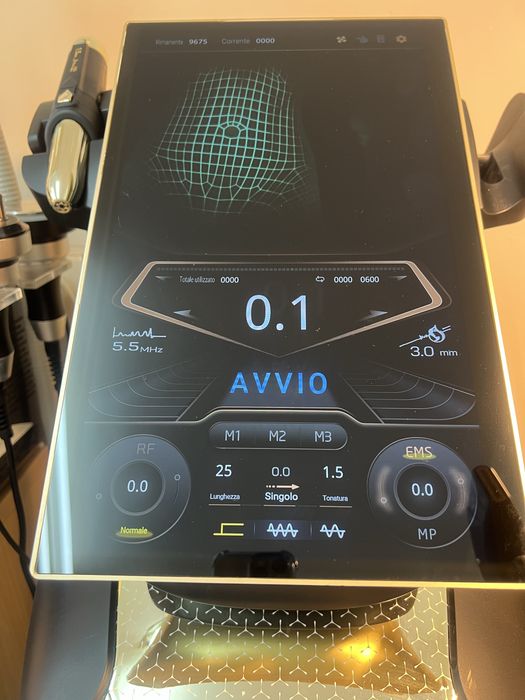 HIFU 25D + MS + RF  професионален апарат за лифтинг на лице и тяло + касети | Отлично състояние