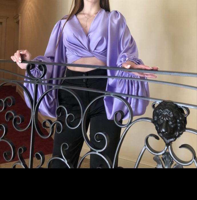 Camasa eleganta cu maneci supradimensionate