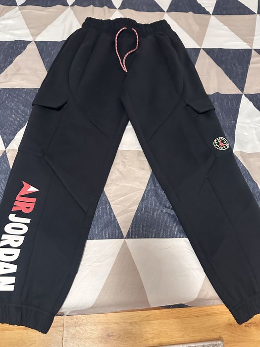Pantaloni Cargo Jordan Winter Utility Fleece Mountainside Black - Stare Excelentă, Mărimea S
