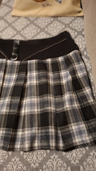 Юбка теплая,клетка на 46-48 размер