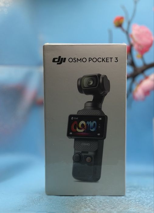 Компактна 4K vlog камера с 3-осен механичен гимбал DJI Osmo Pocket 3 – 1” CMOS, 4K/120fps
